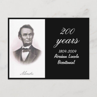 Abraham Lincoln Bicentennial Postkarte