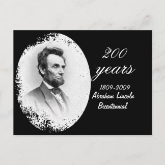 Abraham Lincoln Bicentennial Postkarte