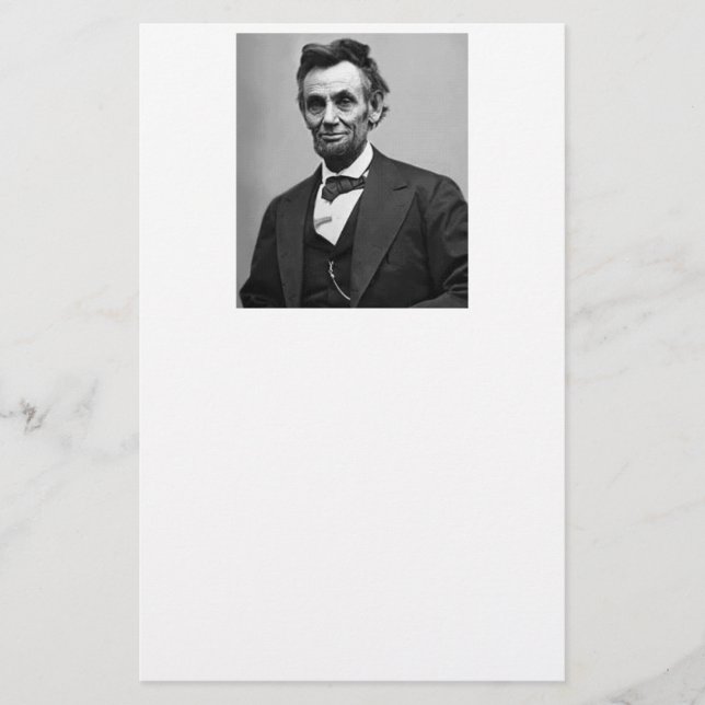 Abraham Lincoln Briefpapier (Vorderseite)