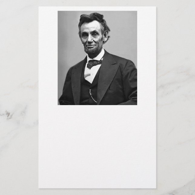 Abraham Lincoln Briefpapier (Vorderseite)