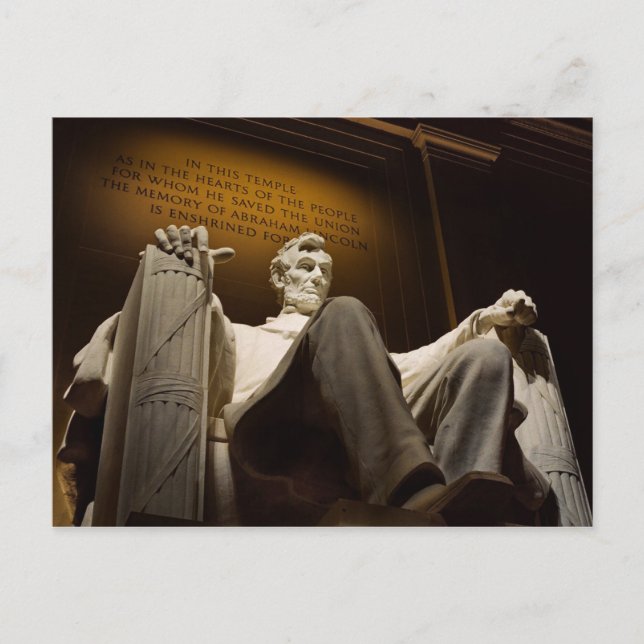 abraham lincoln carte postale (Devant)