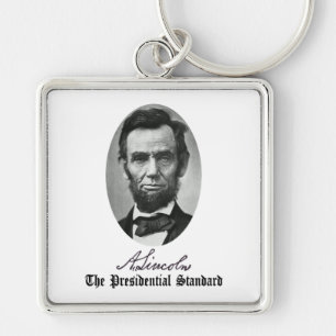 Abraham Lincoln, der Präsidentschaftsstandard. Schlüsselanhänger