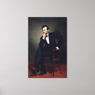 ABRAHAM LINCOLN durch George Peter Alexander Healy Leinwanddruck