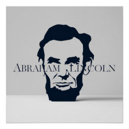 Abraham Lincoln Elegance Serif Typografie Poster