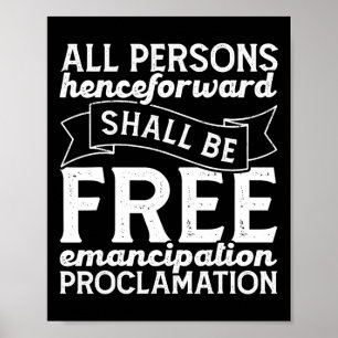 Abraham Lincoln Emancipations-Erklärung Juneteen Poster