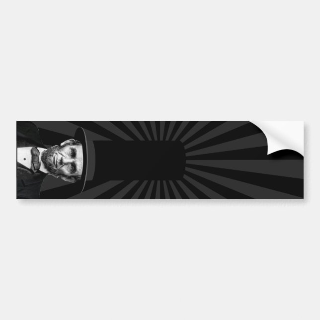 Abraham Lincoln Erklärung zur Präsidentschaftswahl Autoaufkleber (Vorne)
