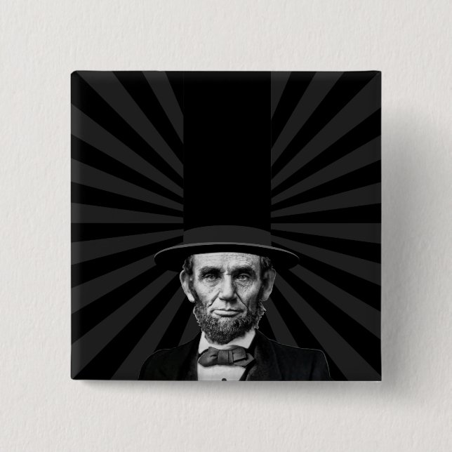 Abraham Lincoln Erklärung zur Präsidentschaftswahl Button (Vorderseite)