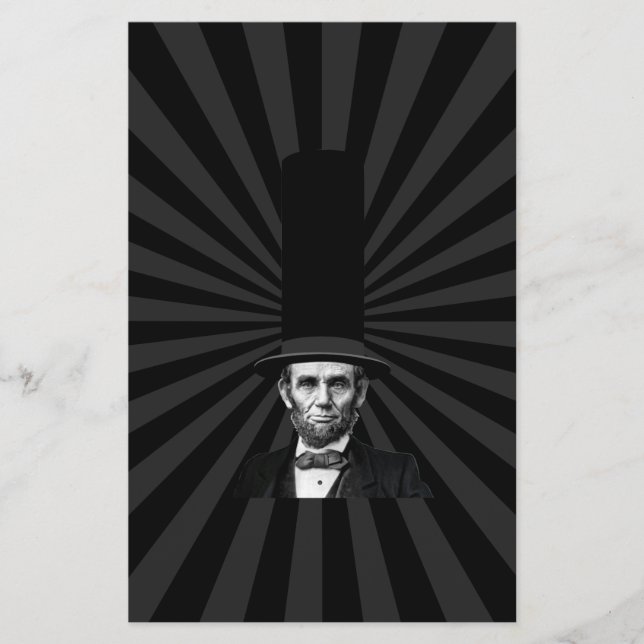 Abraham Lincoln Erklärung zur Präsidentschaftswahl Flyer (Vorne)