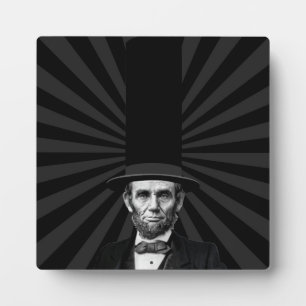 Abraham Lincoln Erklärung zur Präsidentschaftswahl Fotoplatte