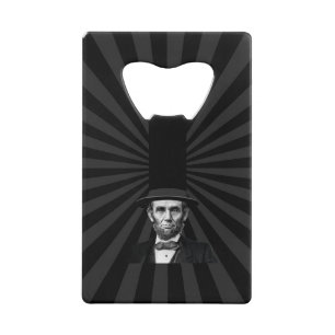 Abraham Lincoln Erklärung zur Präsidentschaftswahl Geldkarten Flaschenöffner