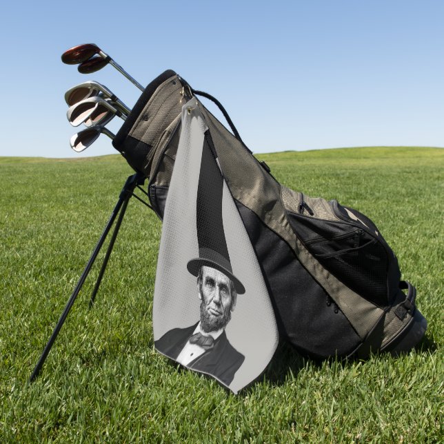 Abraham Lincoln Erklärung zur Präsidentschaftswahl Golfhandtuch (Gras)