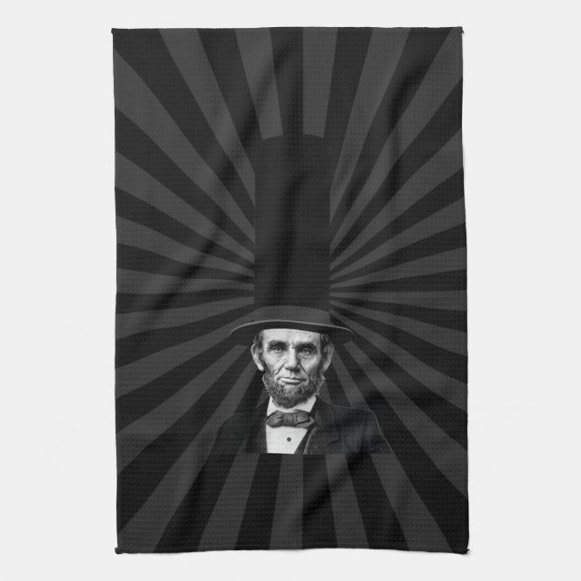 Abraham Lincoln Erklärung zur Präsidentschaftswahl Küchentuch (Vertikal)