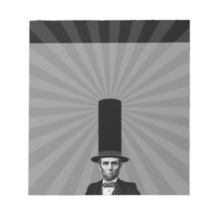 Abraham Lincoln Erklärung zur Präsidentschaftswahl Notizblock
