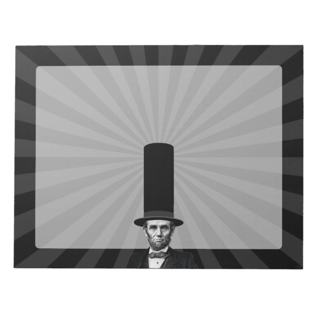 Abraham Lincoln Erklärung zur Präsidentschaftswahl Notizblock (Vorderseite)