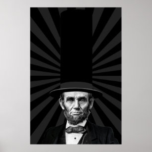 Abraham Lincoln Erklärung zur Präsidentschaftswahl Poster