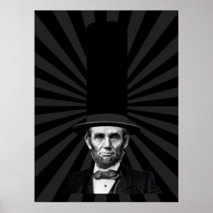 Abraham Lincoln Erklärung zur Präsidentschaftswahl Poster