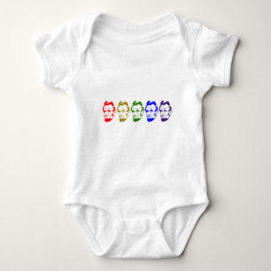 Abraham Lincoln Face Baby Strampler