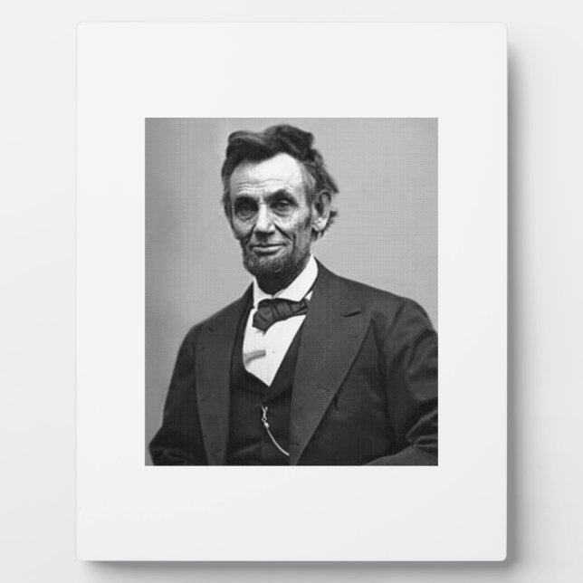 Abraham Lincoln Fotoplatte (Vorderseite)