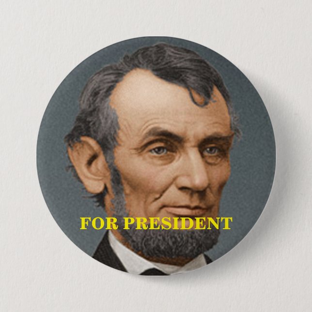 Abraham Lincoln für Präsident Button (Vorderseite)