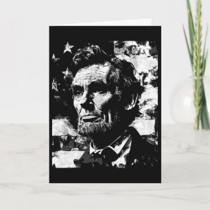 Abraham Lincoln Geschichtslehrer Präsident 4. Juli Karte