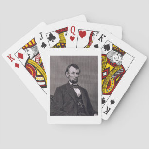 Abraham Lincoln, gestochen von einem Foto von Wil Spielkarten