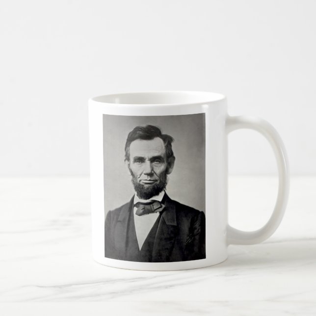 Abraham Lincoln Gettysburg Portrait Kaffeetasse (Rechts)