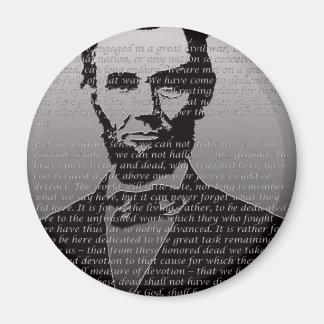 Abraham Lincoln Gettysburg Rede Magnet