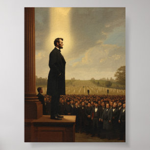 Abraham Lincoln: Gettysburg-Rede Poster