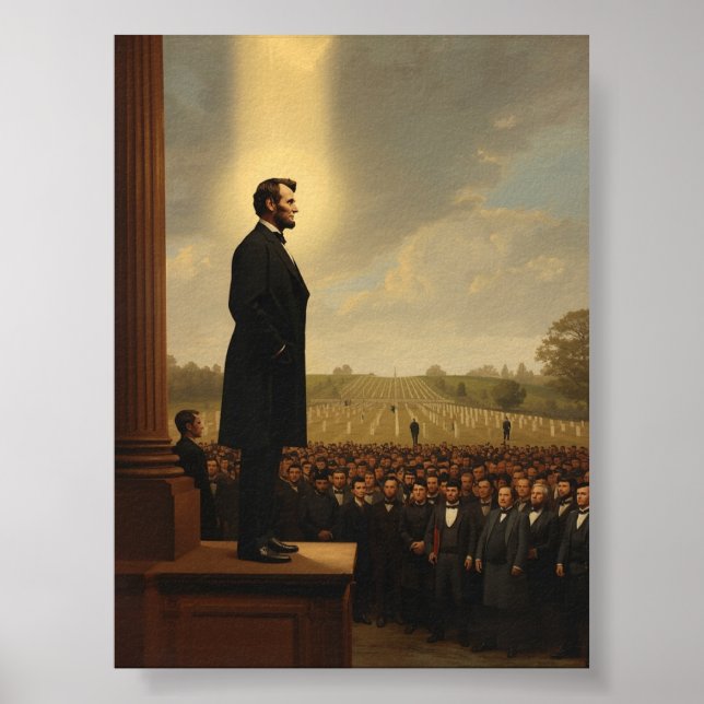 Abraham Lincoln: Gettysburg-Rede Poster (Vorne)