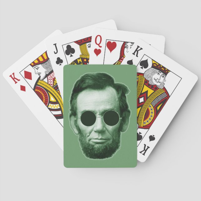 Abraham Lincoln - Green Spielkarten (Rückseite)