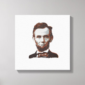 Abraham Lincoln Hand Painted by Mark Elsen Leinwanddruck