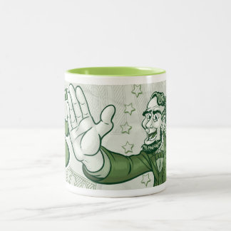 Abraham Lincoln hohe fünf Zweifarbige Tasse