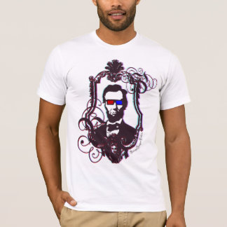 Abraham Lincoln in 3D-Brille T-Shirt