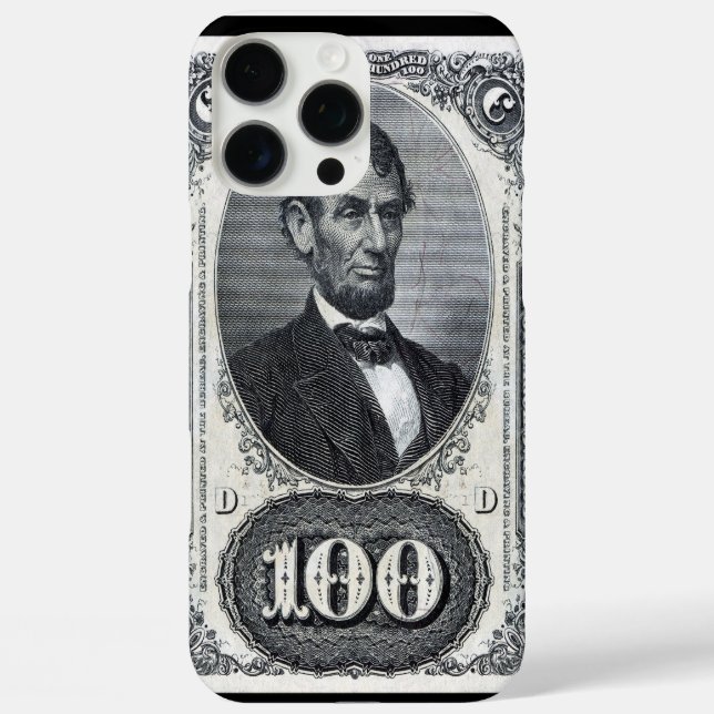 Abraham Lincoln iPhone 16 Pro Max Hülle (Rückseite)