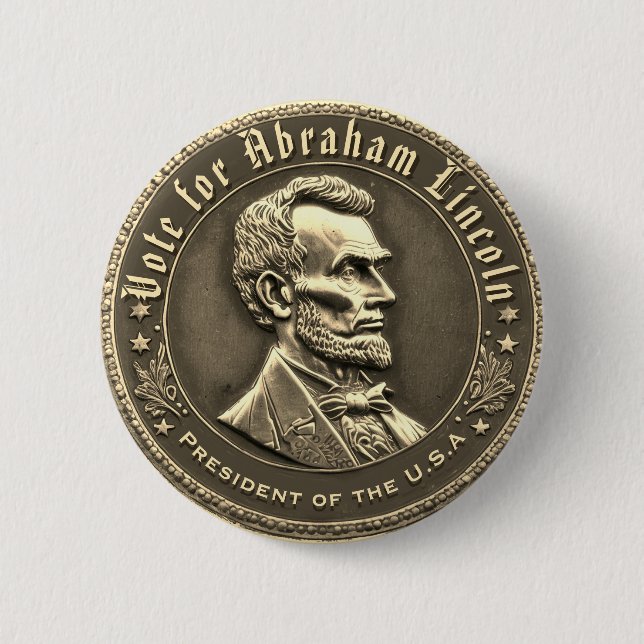 Abraham Lincoln Kampagne Button (Vorderseite)