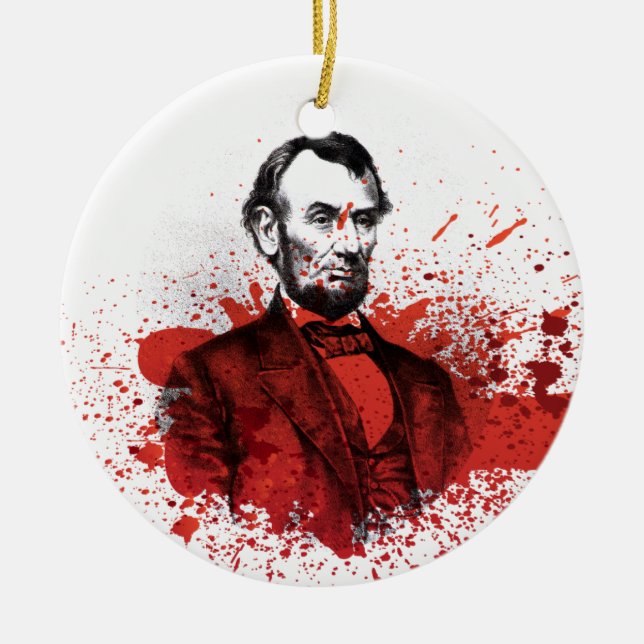 Abraham Lincoln Keramik Ornament (Vorne)
