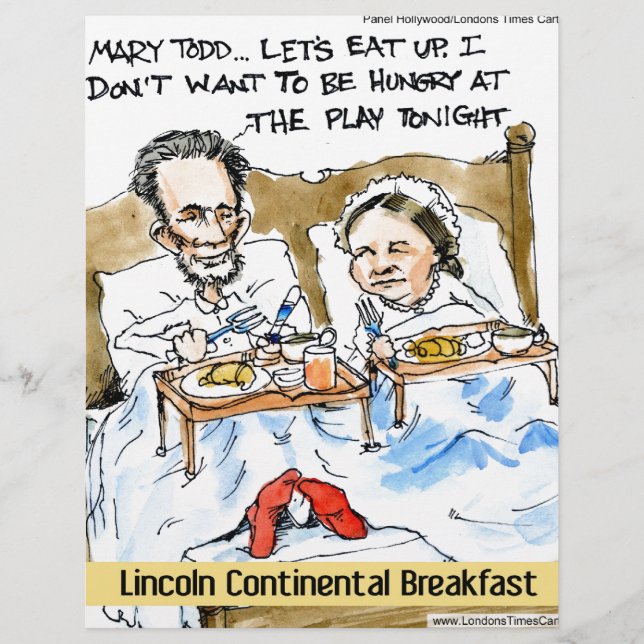 Abraham Lincoln & Mary Todd Frühstück im Bett (Vorderseite)
