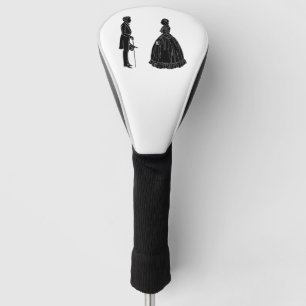 abraham lincoln mary todd lincoln schattenriss golf headcover