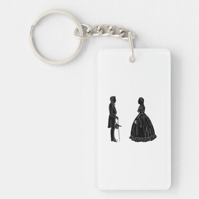 abraham lincoln mary todd lincoln silhouette (Devant)