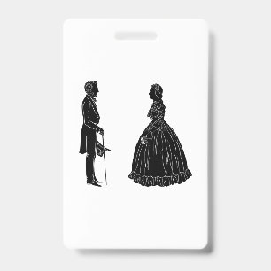 abraham lincoln mary todd lincoln silhouette ausweis