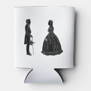 abraham lincoln mary todd lincoln silhouette dosenkühler