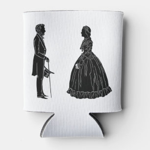 Abraham Lincoln Mary Todd Lincoln Silhouette Dosenkühler