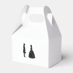 abraham lincoln mary todd lincoln silhouette geschenkschachtel