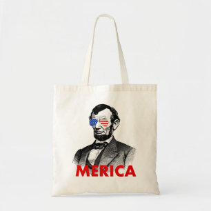 abraham lincoln merica tragetasche