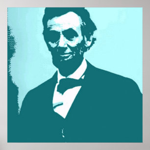 Abraham Lincoln Pop Art Poster