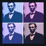 Abraham Lincoln Pop Art Poster<br><div class="desc">Pop Art Design</div>
