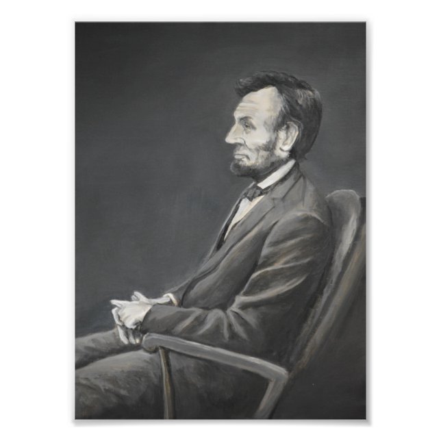Abraham Lincoln Portrait Art Print Fotodruck (Vorne)
