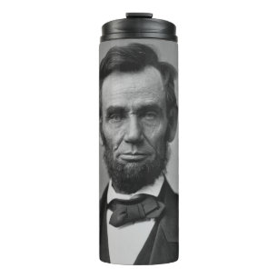Abraham Lincoln Portrait Thermosbecher
