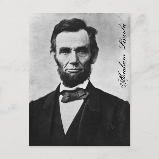 ABRAHAM LINCOLN POSTKARTE (Vorderseite)