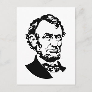 Abraham Lincoln Postkarte